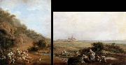 Village Scene and View of Fuenterrabia Luis Paret y alcazar